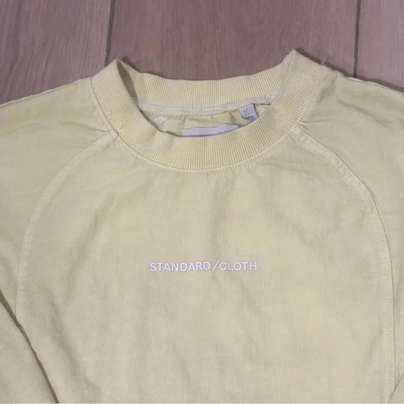 Standard Cloth Raceway Long Sleeve Logo Tee Yellow Men’s Small Urban Outfitters - Picture 3 of 5
